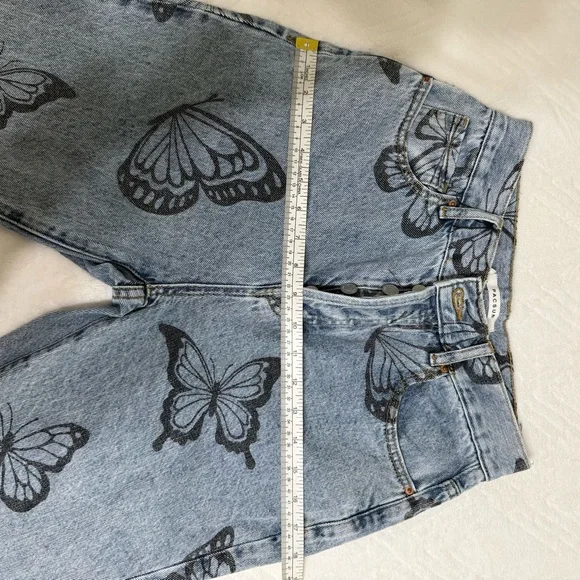 Pacsun Eco Butterfly High Waisted Straight Leg Jeans - Picture 4 of 16